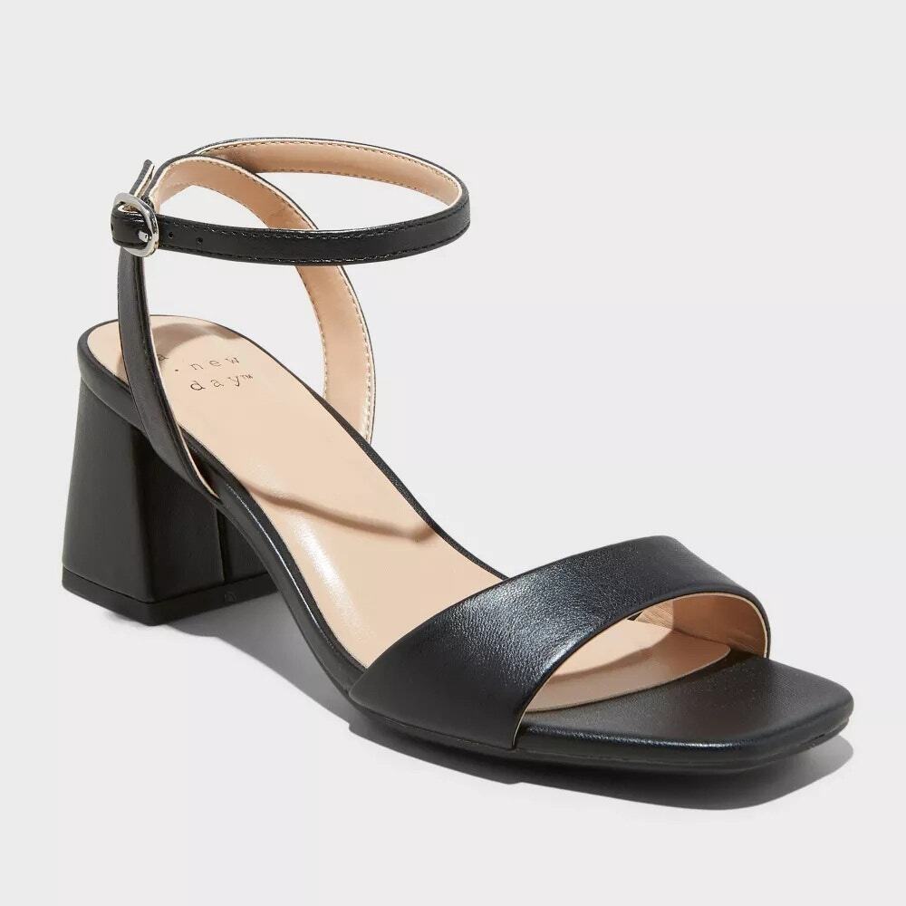 Women's Shannon Heels with Memory Foam Insole - A New Day - Black 8W
